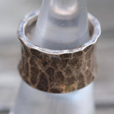 Vintage Sterling Silver Hand Hammered Ring 5.75
