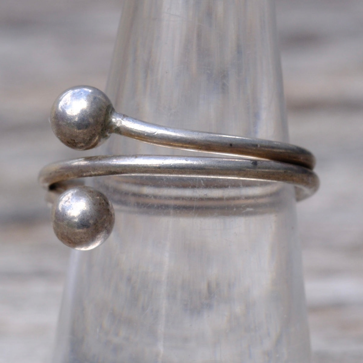 Vintage Sterling Modernist Ring 7.25