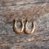 Vintage 14K Gold Hoop Earrings