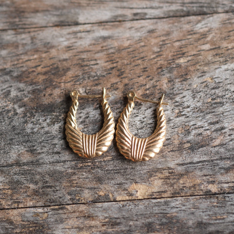Vintage 14K Gold Hoop Earrings