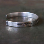 Vintage Sterling Silver Stamped Cuff