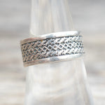 Vintage Sterling Silver Braided Band 7.5