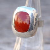 Vintage Sterling Red Jasper Ring 5.5