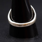 Vintage Sterling Onyx Stamped Band Ring 10.5