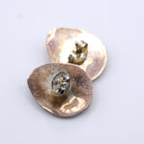 Vintage Sterling Turquoise Bear Paw Earrings