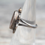 Vintage Sterling Geode Ring 5.25
