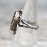 Vintage Sterling Geode Ring 5.25