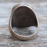 Vintage Sterling Zuni Inlay Ring 9