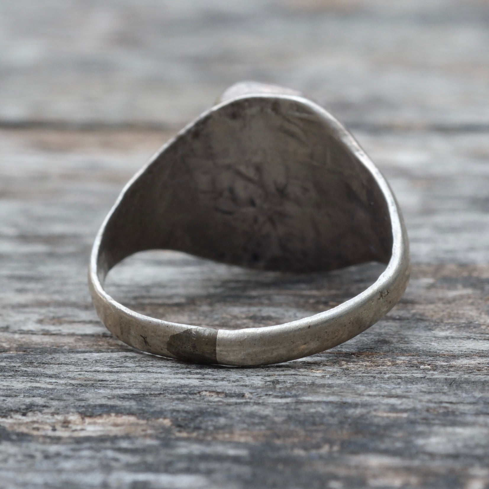 Vintage Sterling Turquoise and Coral Ring 6.25
