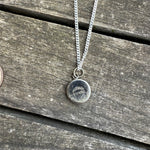 Vintage Sterling Good Luck Hex Necklace