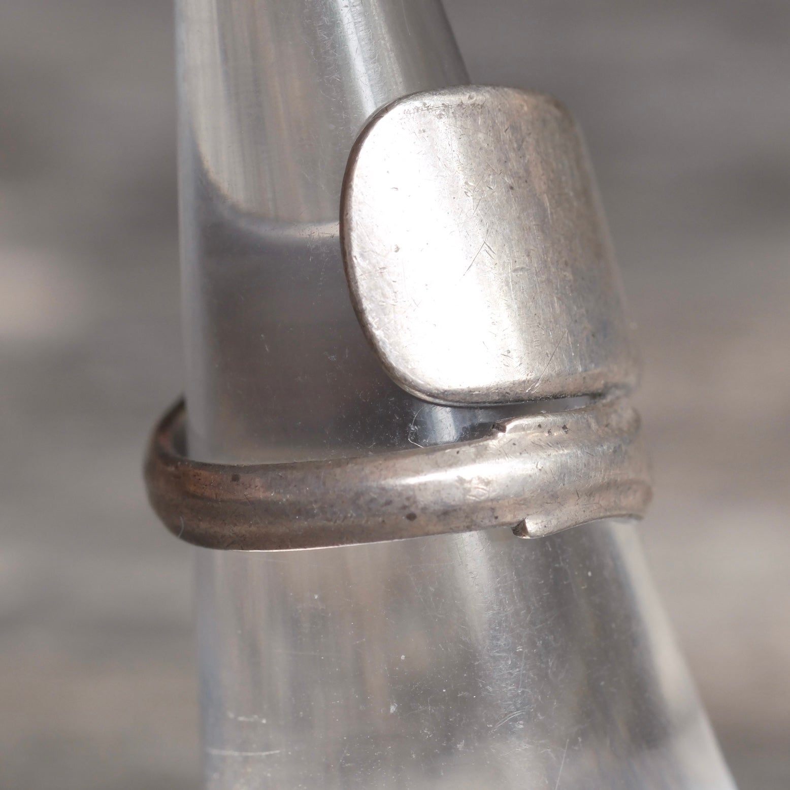Vintage Sterling Silver Spoon Ring 5.5