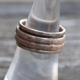 Vintage Sterling Ribbed Band 7