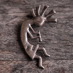 Vintage Sterling Silver Kokopelli Pin