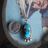 Vintage Sterling Turquoise Necklace