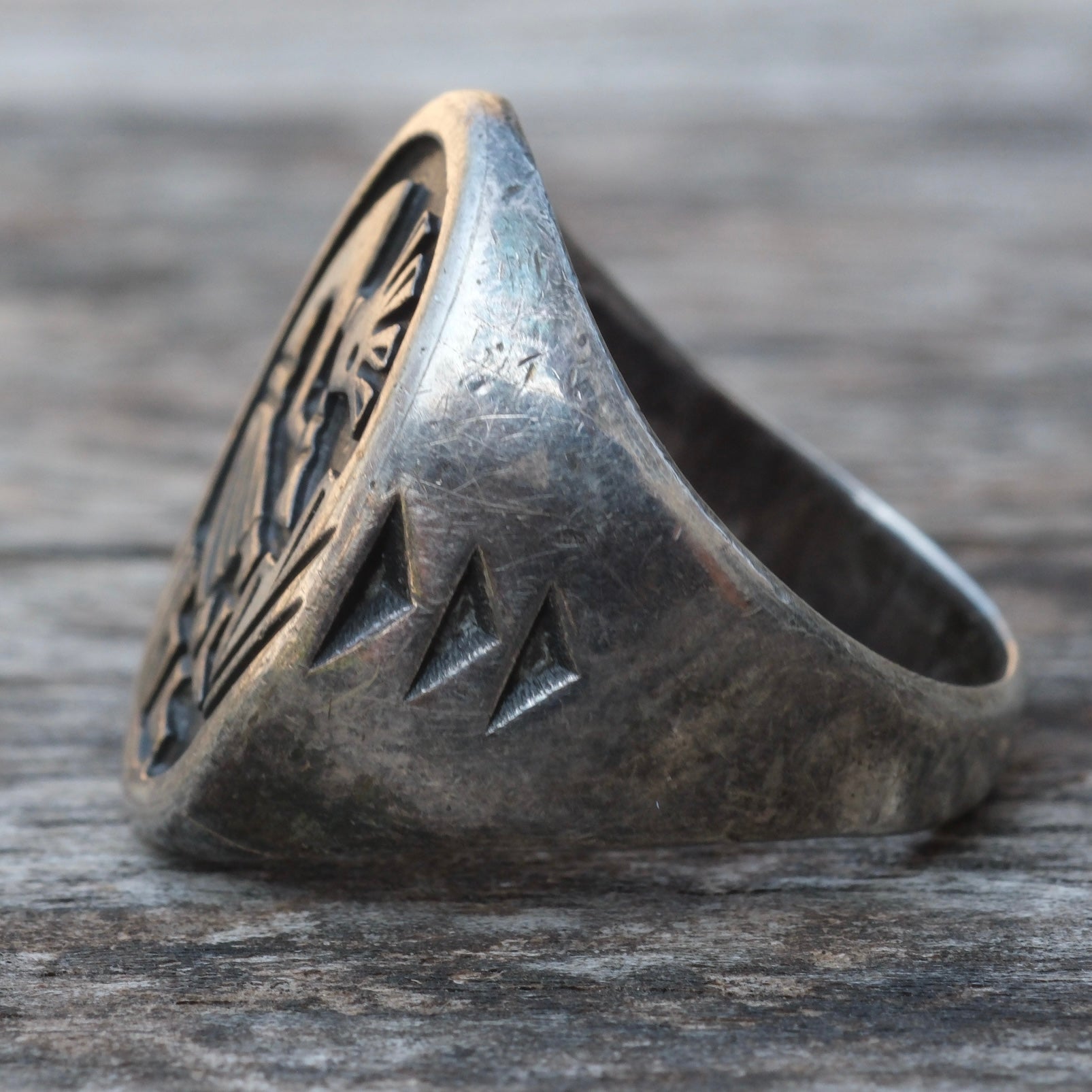 Vintage Sterling Silver Kokopelli Ring 8.5