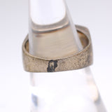 Vintage Sterling Turquoise Inlay Band 6.5