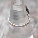 Vintage Sterling Turquoise Feather Ring 7.5