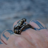 Vintage Sterling Panther Ring 9