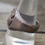 Vintage Sterling Order Of The Moose Signet Ring 10.75