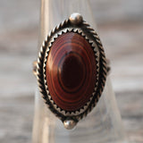 Vintage Sterling Shell Ring 7.5