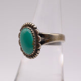 Vintage Sterling Turquoise Ring 6.25
