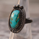 Vintage Sterling Turquoise Ring 5