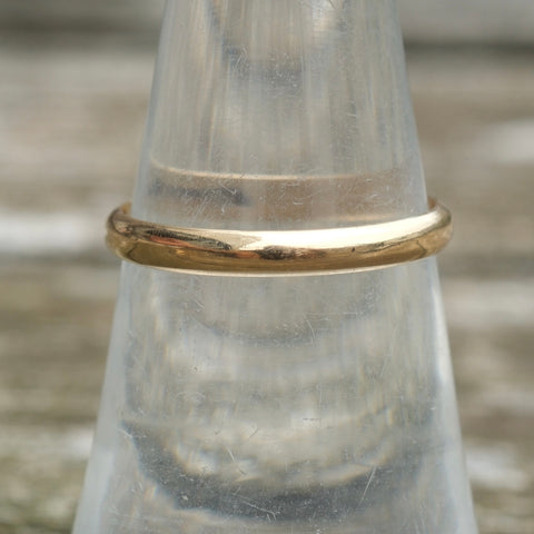 14K Yellow Gold Band Ring Size 6.5