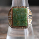 Vintage Sterling Serpentine Signet Ring 8.75