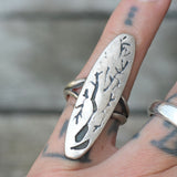 Vintage Sterling Silver Branch Ring 5