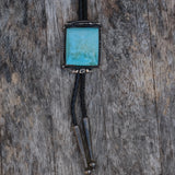 Vintage Sterling Turquoise Bolo Tie