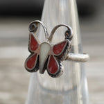 Vintage Sterling Butterfly Ring 5.5