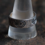 Vintage Sterling Silver Harley Davidson Band 11.25