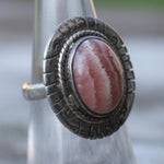 Vintage Sterling Jasper Ring 5.75