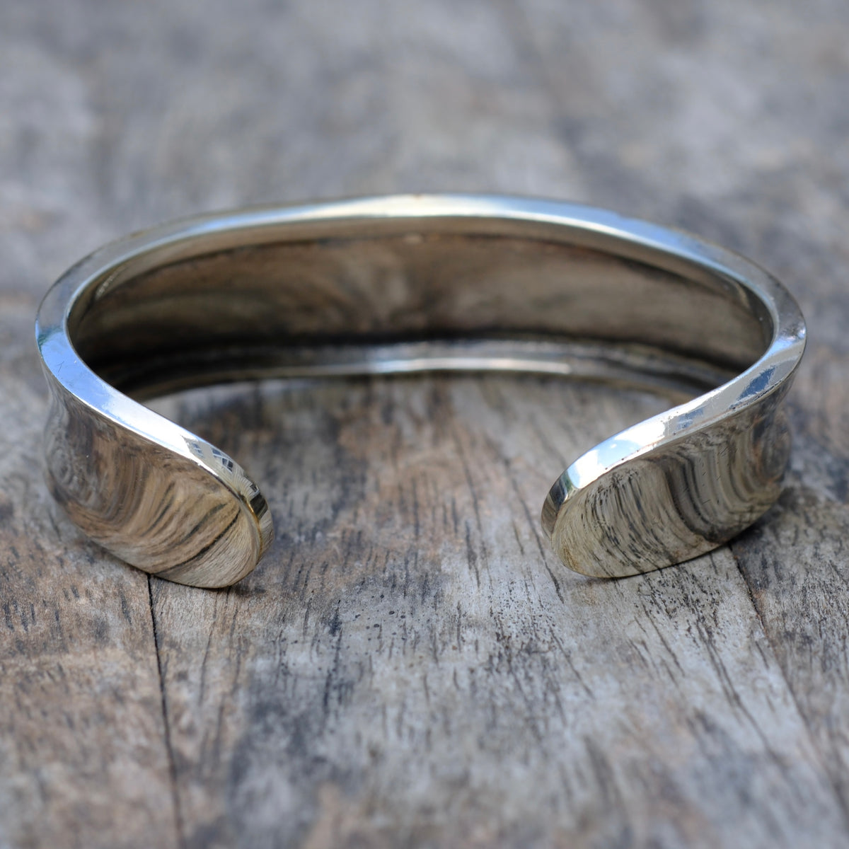 Vintage Sterling Silver Wide Cuff Bracelet