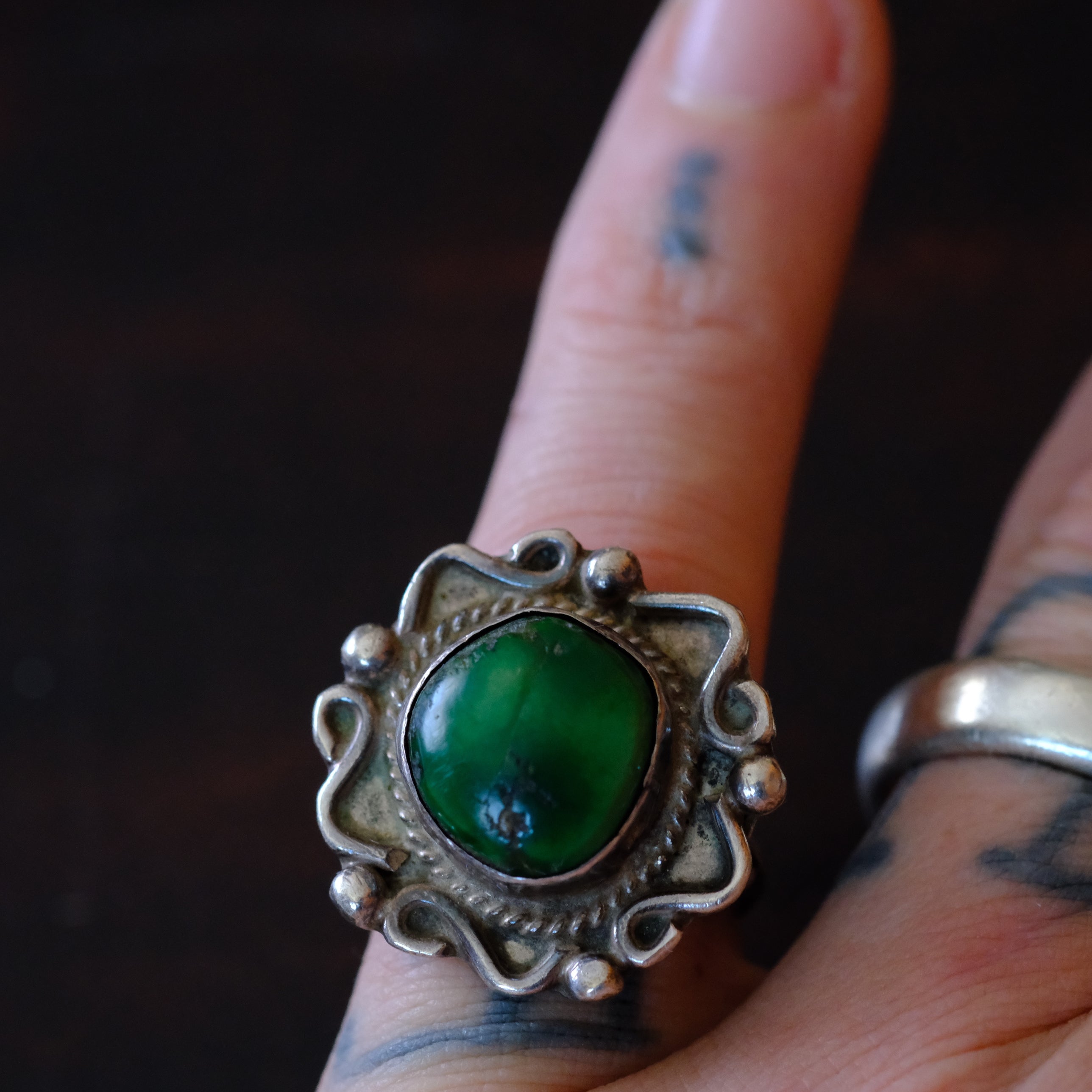 Vintage Sterling Turquoise Ring 7