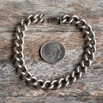 Vintage Sterling Curb Chain Bracelet