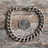 Vintage Sterling Curb Chain Bracelet