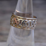 Vintage Sterling Silver Celtic Band 6.5