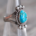 Vintage Sterling Turquoise Ring 6