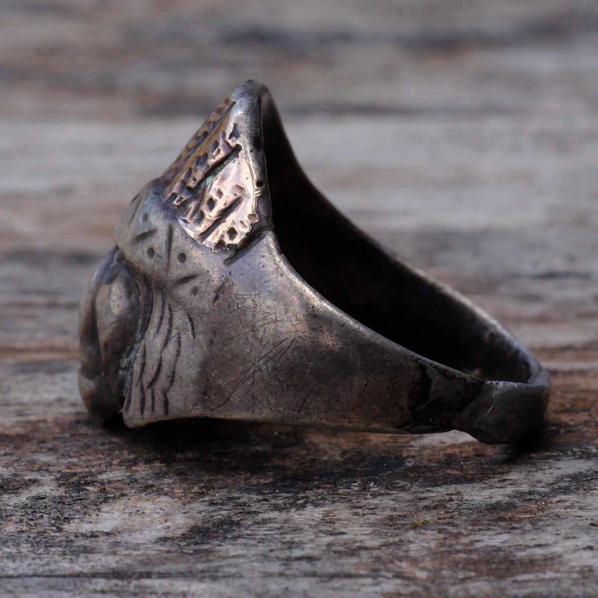 Vintage Sterling Silver Big Chief Ring 11