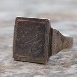Vintage Sterling Silver Plated New Guinea WWII Ring 8.5