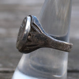 Vintage Sterling Centurion Signet Ring 8.5