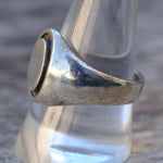 Vintage Sterling Silver Signet Ring 10