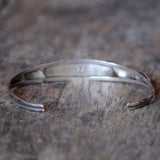 Vintage Sterling 5-Stone Onyx Feather Cuff 6.5"