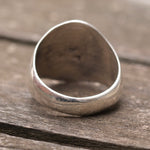 Vintage Sterling Turquoise Stamped Arrows Ring 9