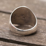 Vintage Sterling Turquoise Stamped Arrows Ring 9