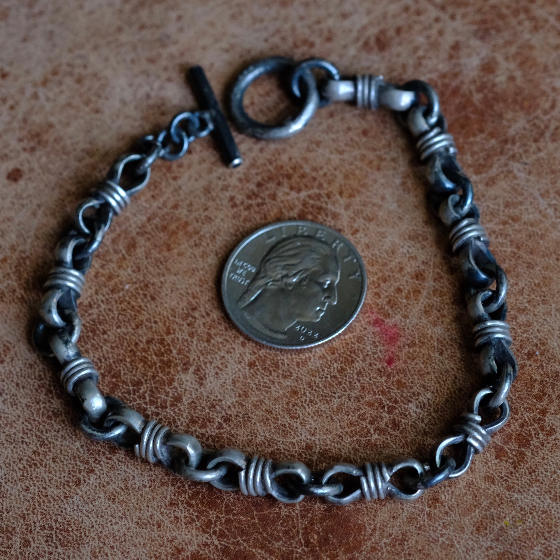 Vintage Sterling Silver Link Bracelet
