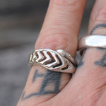 Vintage Sterling Silver Band 6.75