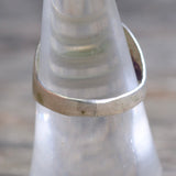 Vintage Sterling Turquoise Sandcast Ring 7.5