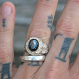 Vintage Sterling Anchor Ring 9.75